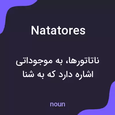 معنی natatores به فارسی معنی natatores به فارسی