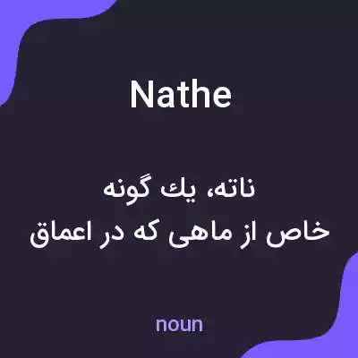 معنی nathe به فارسی معنی nathe به فارسی
