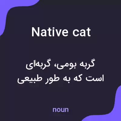 معنی native cat به فارسی معنی native cat به فارسی