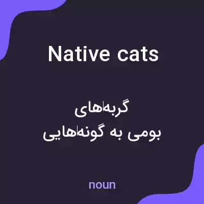 معنی native cats به فارسی معنی native cats به فارسی
