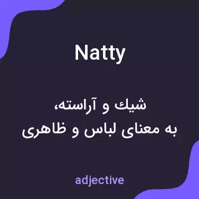 معنی natty به فارسی معنی natty به فارسی