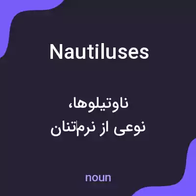 معنی nautiluses به فارسی معنی nautiluses به فارسی