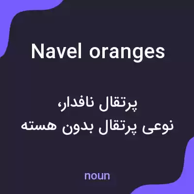 معنی navel oranges به فارسی معنی navel oranges به فارسی