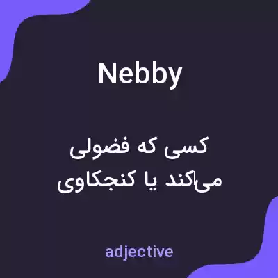 معنی nebby به فارسی معنی nebby به فارسی