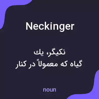معنی neckinger به فارسی معنی neckinger به فارسی