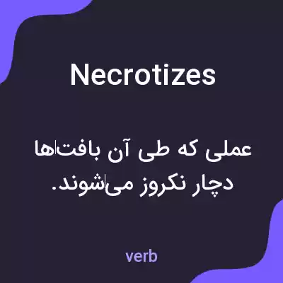 معنی necrotizes به فارسی معنی necrotizes به فارسی