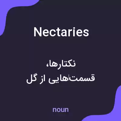 معنی nectaries به فارسی معنی nectaries به فارسی