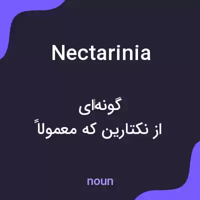 معنی nectarinia به فارسی معنی nectarinia به فارسی