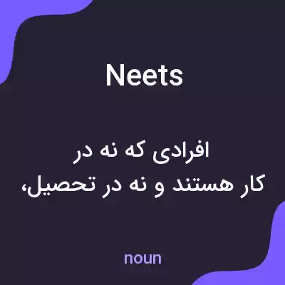 معنی neets به فارسی معنی neets به فارسی