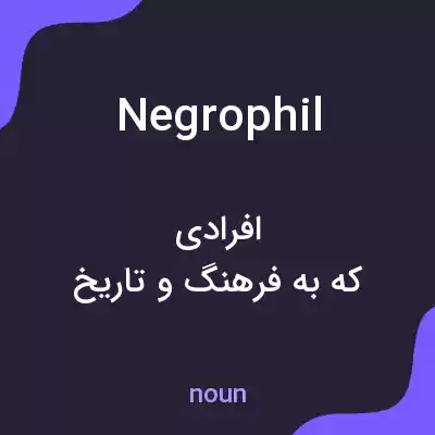 معنی negrophil به فارسی معنی negrophil به فارسی