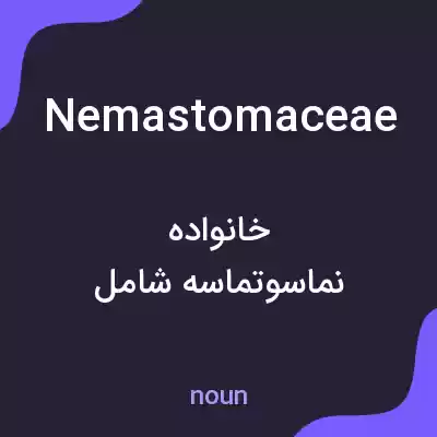 معنی nemastomaceae به فارسی معنی nemastomaceae به فارسی