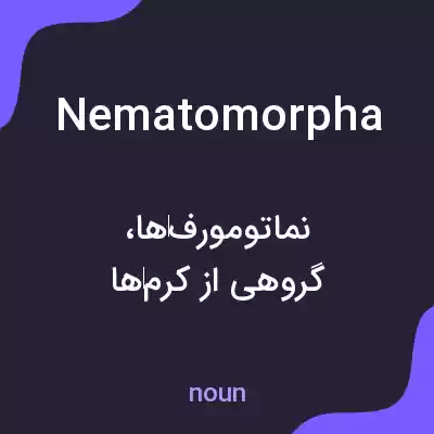 معنی nematomorpha به فارسی معنی nematomorpha به فارسی