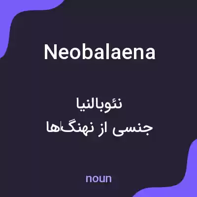 معنی neobalaena به فارسی معنی neobalaena به فارسی