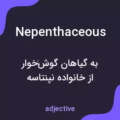 معنی nepenthaceous به فارسی معنی nepenthaceous به فارسی