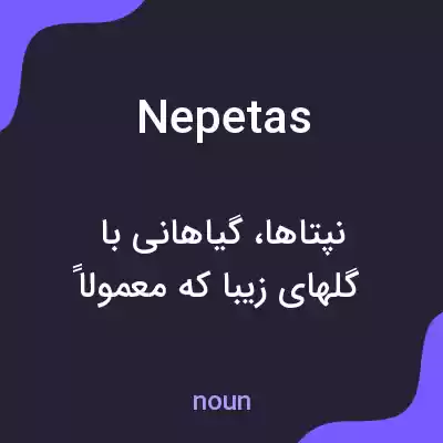 معنی nepetas به فارسی معنی nepetas به فارسی
