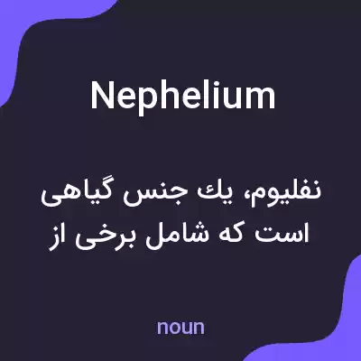 معنی nephelium به فارسی معنی nephelium به فارسی