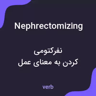 معنی nephrectomizing به فارسی معنی nephrectomizing به فارسی
