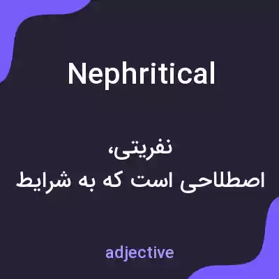 معنی nephritical به فارسی معنی nephritical به فارسی