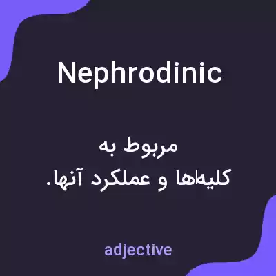 معنی nephrodinic به فارسی معنی nephrodinic به فارسی