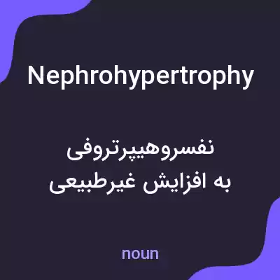 معنی nephrohypertrophy به فارسی معنی nephrohypertrophy به فارسی