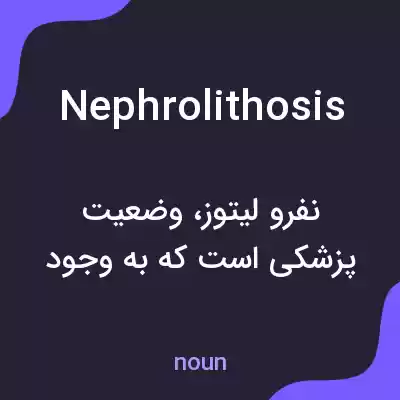 معنی nephrolithosis به فارسی معنی nephrolithosis به فارسی
