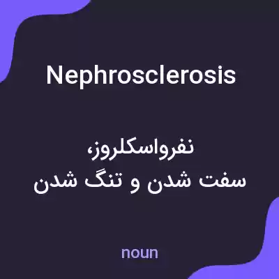 معنی nephrosclerosis به فارسی معنی nephrosclerosis به فارسی