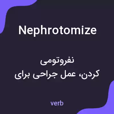 معنی nephrotomize به فارسی معنی nephrotomize به فارسی
