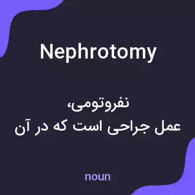 معنی nephrotomy به فارسی معنی nephrotomy به فارسی