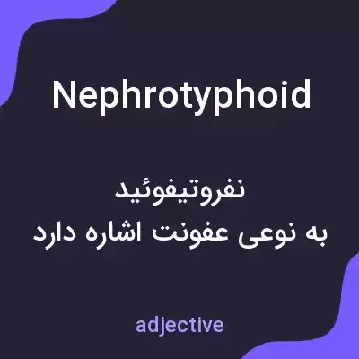 معنی nephrotyphoid به فارسی معنی nephrotyphoid به فارسی