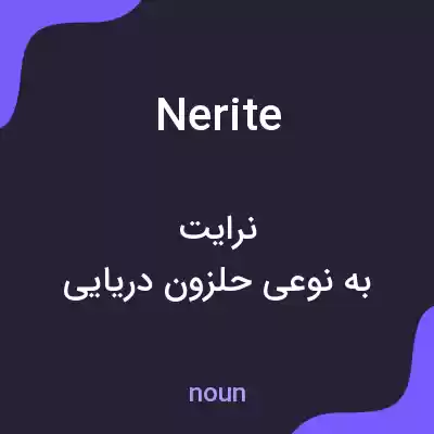 معنی nerite به فارسی معنی nerite به فارسی