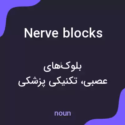 معنی nerve blocks به فارسی معنی nerve blocks به فارسی