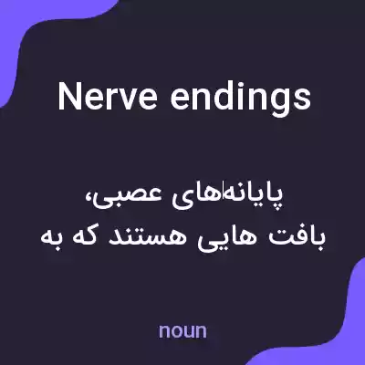 معنی nerve endings به فارسی معنی nerve endings به فارسی