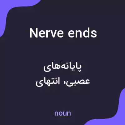 معنی nerve ends به فارسی معنی nerve ends به فارسی