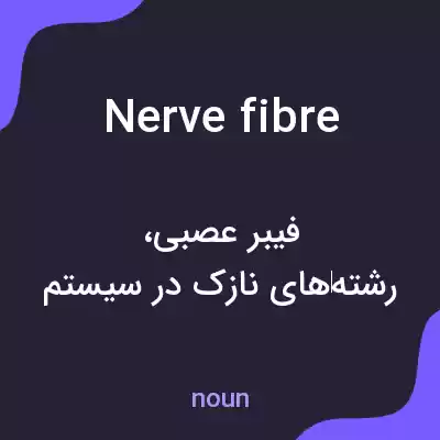 معنی nerve fibre به فارسی معنی nerve fibre به فارسی