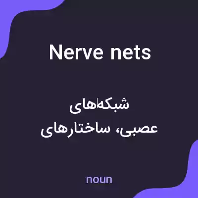 معنی nerve nets به فارسی معنی nerve nets به فارسی