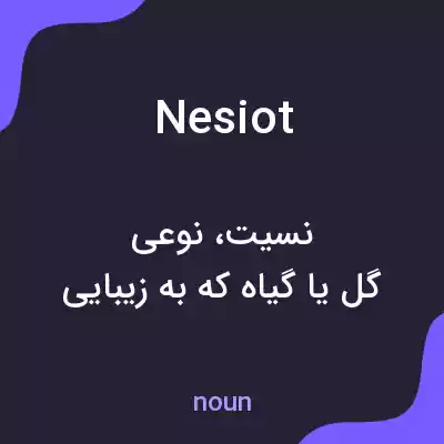معنی nesiot به فارسی