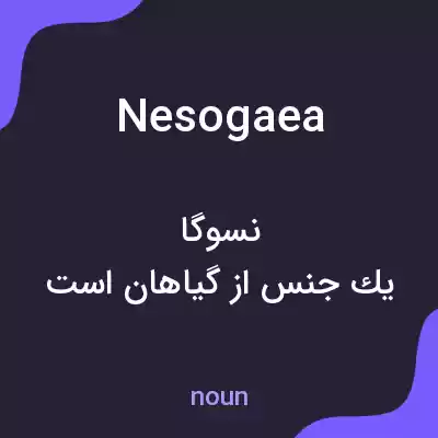 معنی nesogaea به فارسی معنی nesogaea به فارسی