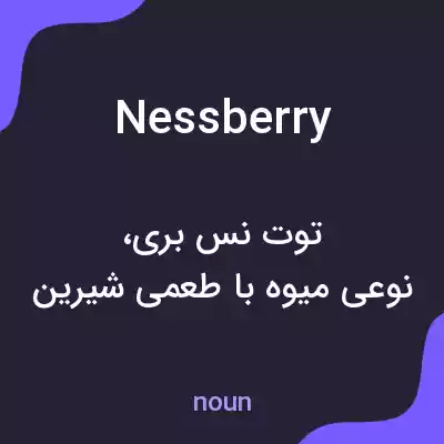 معنی nessberry به فارسی معنی nessberry به فارسی