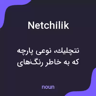 معنی netchilik به فارسی معنی netchilik به فارسی