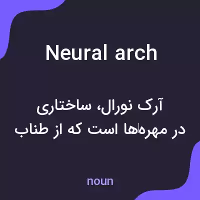 معنی neural arch به فارسی معنی neural arch به فارسی