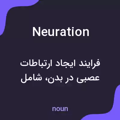 معنی neuration به فارسی