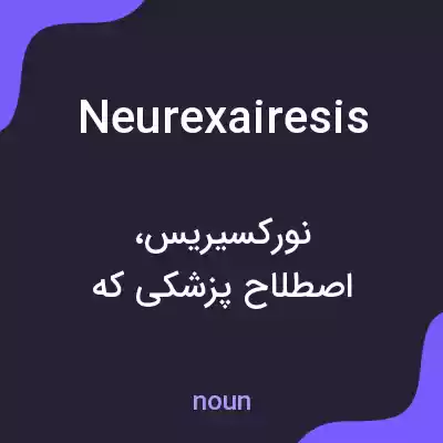 معنی neurexairesis به فارسی معنی neurexairesis به فارسی