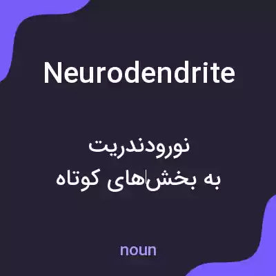معنی neurodendrite به فارسی معنی neurodendrite به فارسی
