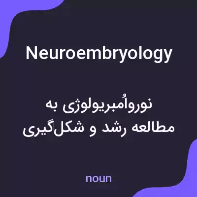 معنی neuroembryology به فارسی
