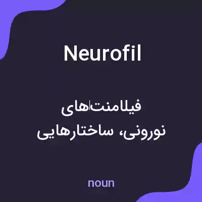 معنی neurofil به فارسی