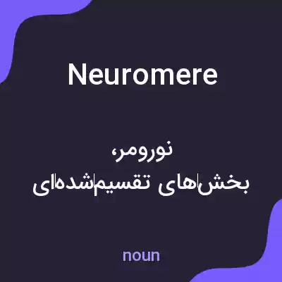 معنی neuromere به فارسی معنی neuromere به فارسی