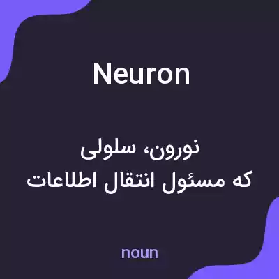معنی neuron به فارسی معنی neuron به فارسی