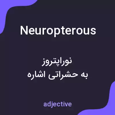 معنی neuropterous به فارسی معنی neuropterous به فارسی