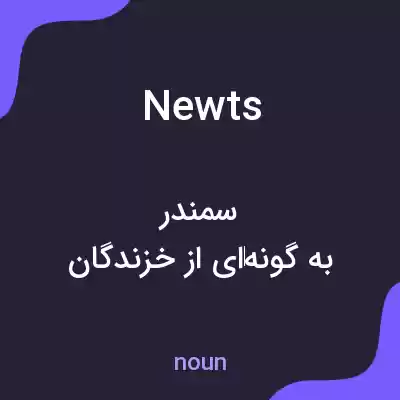 معنی newts به فارسی معنی newts به فارسی