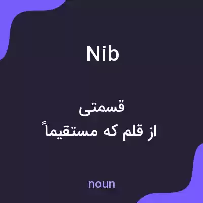 معنی nib به فارسی معنی nib به فارسی